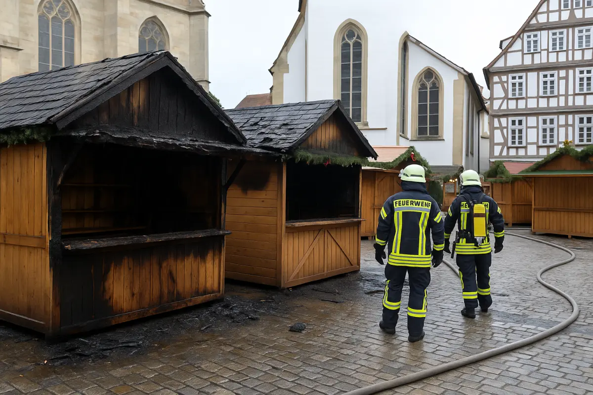 Schorndorf: Feuerattacke auf Christkindlmarkt