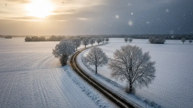 Glätte-Alarm: Schnee kommt bis ins Flachland