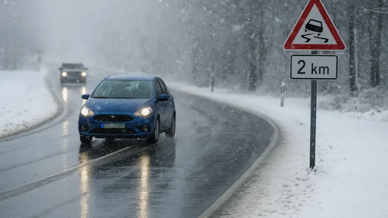Alarmstufe Rot: Gefrierender Regen im Süden