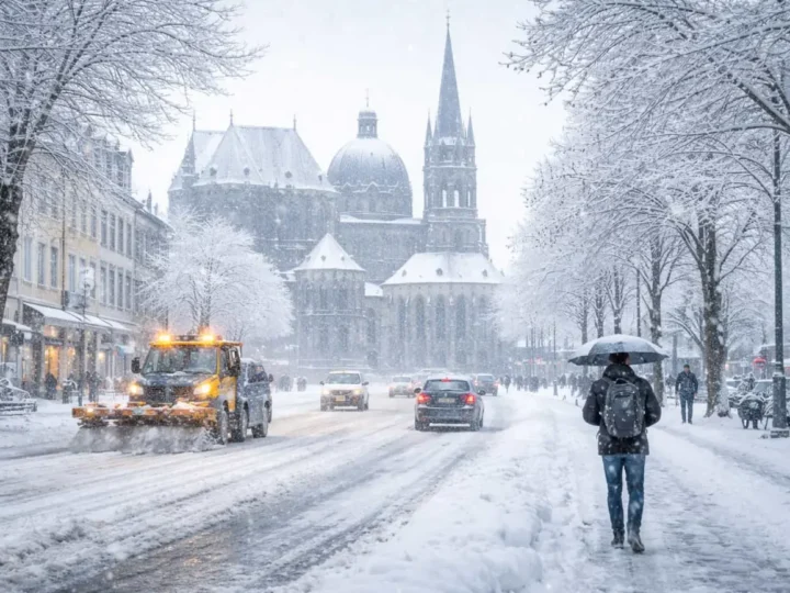 Schneefront trifft NRW: Glatteis und viel Schnee