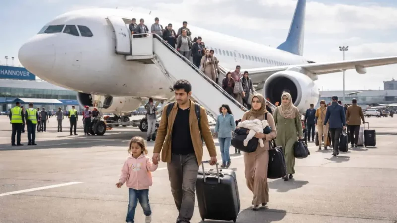 141 Afghanen landen in Hannover