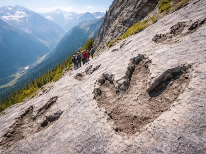 Dinosaurier-Spuren im Olympia-Gebiet entdeckt