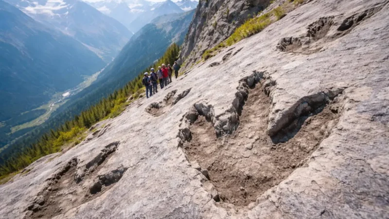 Dinosaurier-Spuren im Olympia-Gebiet entdeckt
