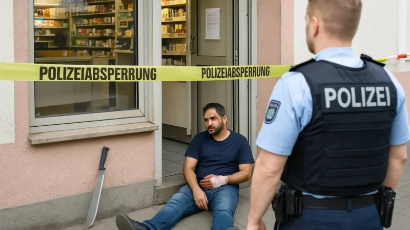 13-Jährige greifen Kioskbetreiber mit Machete an