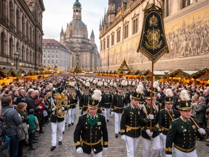 Bergparade legt Dresdner Innenstadt lahm
