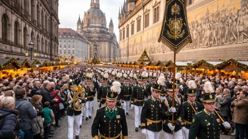 Bergparade legt Dresdner Innenstadt lahm