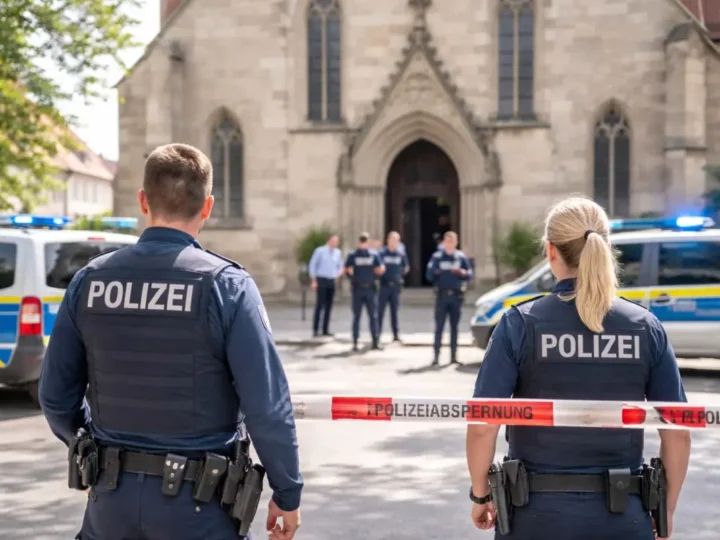 Messer-Vorfall in Kirche: Polizei greift ein