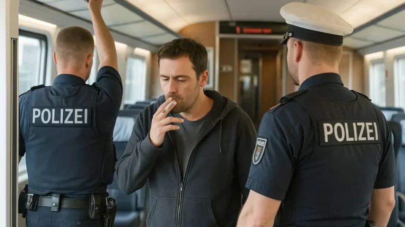 Rauchen im ICE endet mit Haftantritt