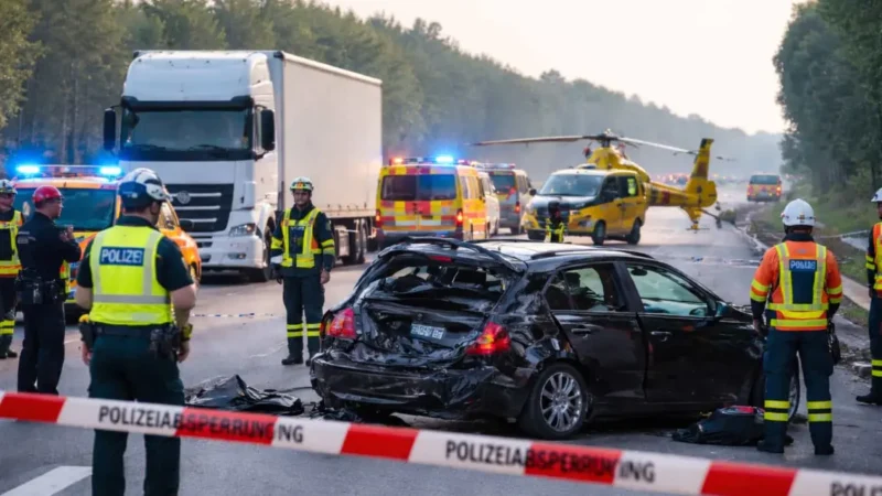 A43 nach tödlichem Unfall gesperrt