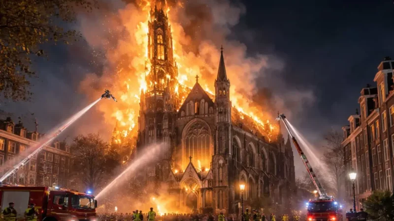 Amsterdam: Neujahrsinferno zerstört Wahrzeichen