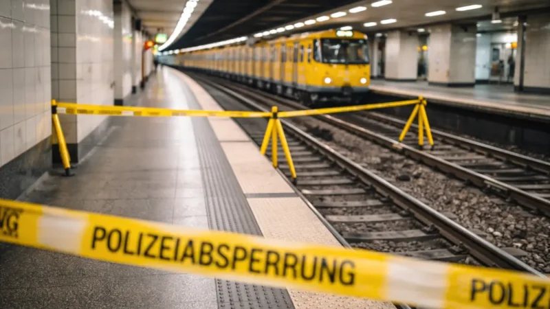 Tödlicher Stromschlag im Berliner U-Bahnhof