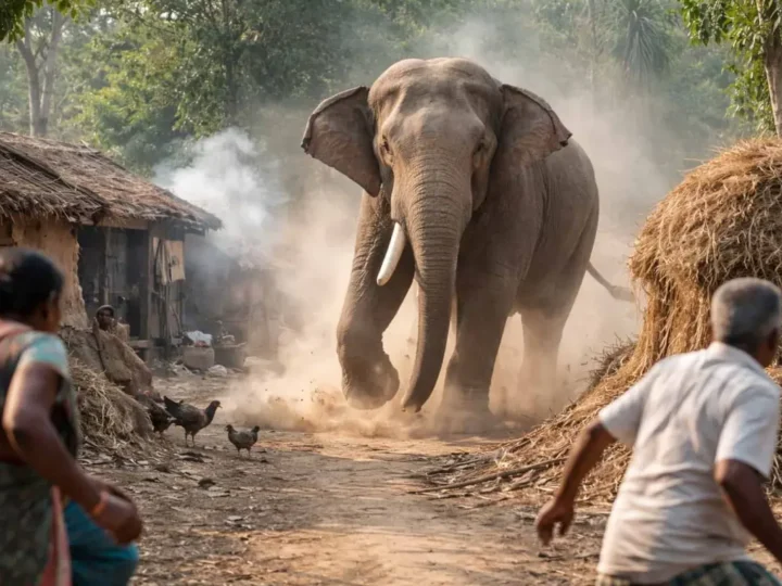 Elefantenbulle tötet 22 Menschen in Indien