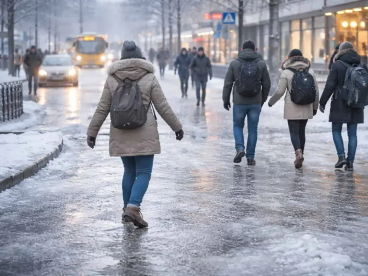 Tief „Gunda“ bringt Blitzeis – Schulen bleiben zu