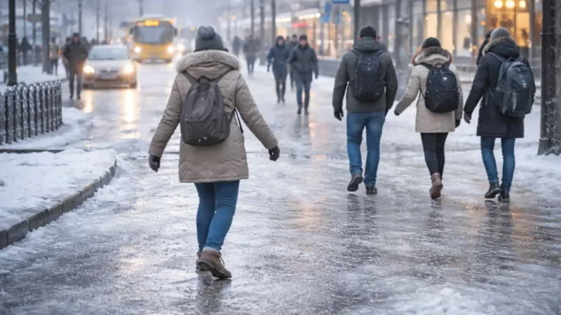Tief „Gunda“ bringt Blitzeis – Schulen bleiben zu