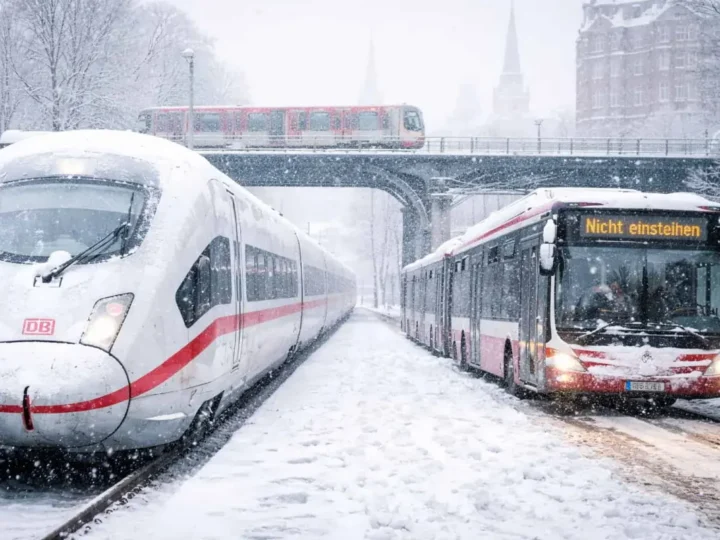 Winterchaos im Norden: Bahn und Busse betroffen