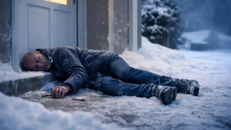 Erfroren vor der Haustür: Risiko Alkohol