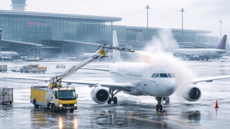 Eisregen stoppt Starts am BER