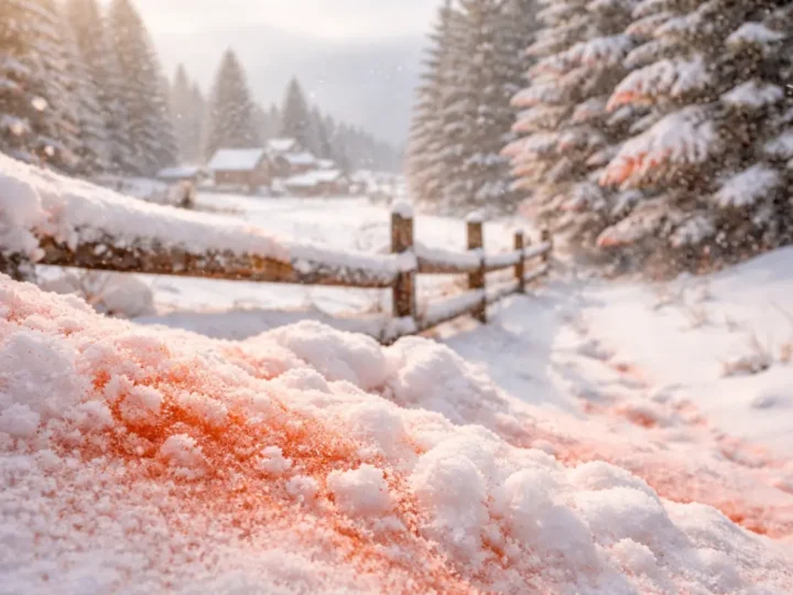 Saharastaub sorgt für Blutschnee