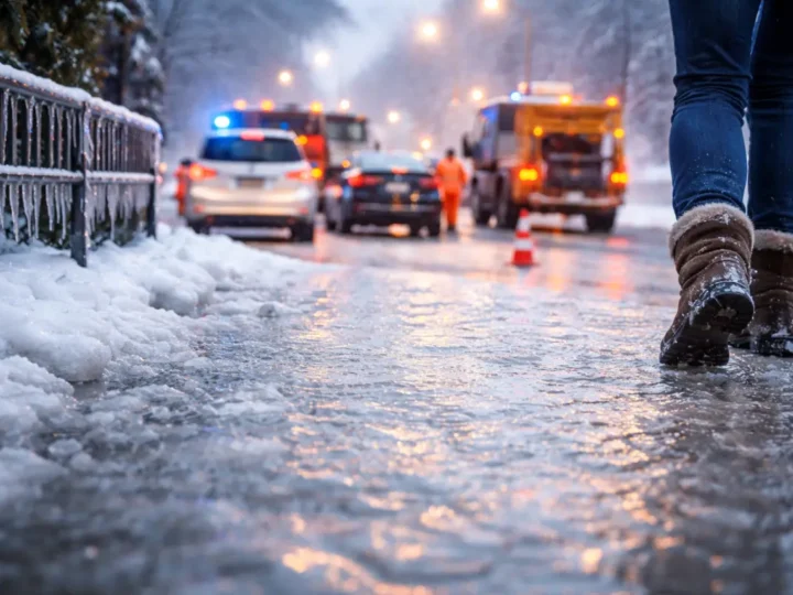 Eisregen erhöht Glatteisgefahr massiv