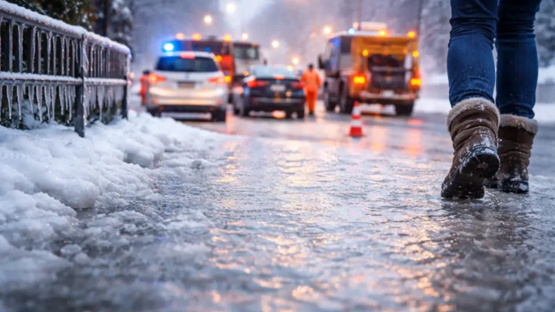 Eisregen erhöht Glatteisgefahr massiv