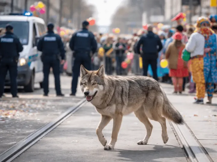 Wolfsichtung stoppt Karnevalszug in NRW