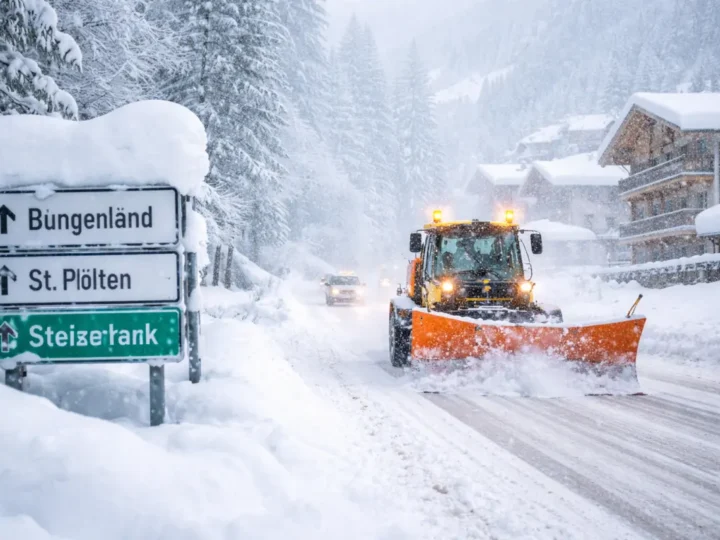Schneefall in Österreich: Warnstufe Violett