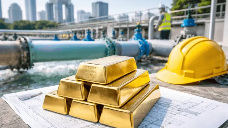 Goldspende für Osakas Wasserleitungen