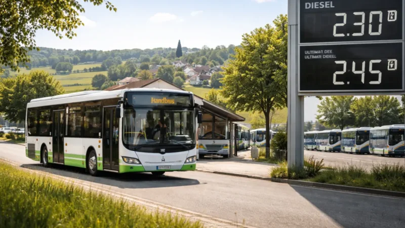 Teurer Diesel setzt Landbusse unter Druck