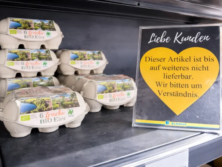 Eiermarkt vor Ostern gerät unter Druck