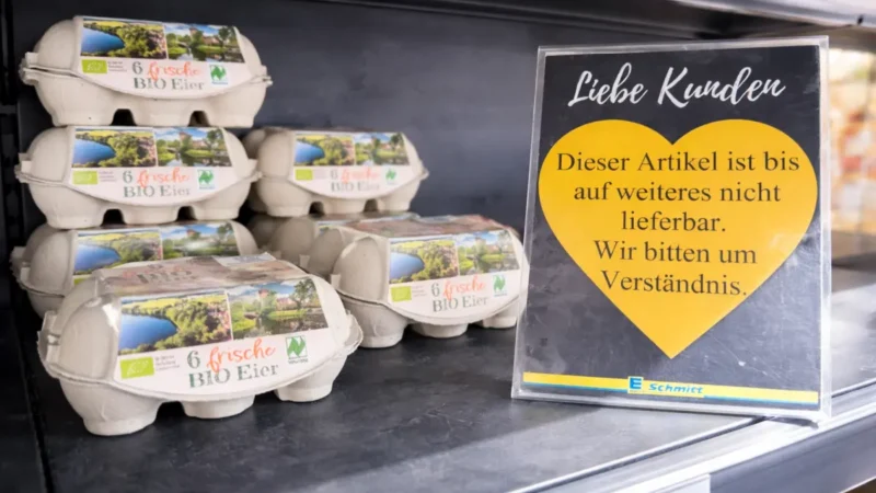 Eiermarkt vor Ostern gerät unter Druck