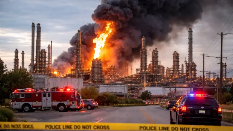 Raffinerie-Explosion erhöht den Marktdruck