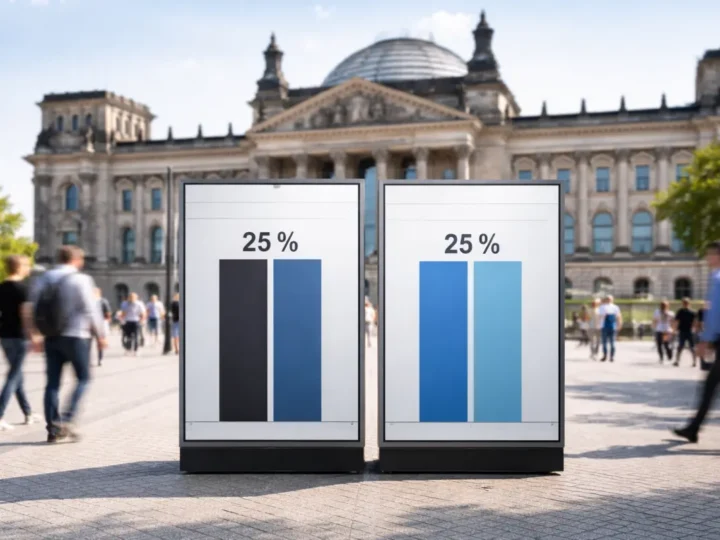 25 zu 25: Koalitionsdruck steigt