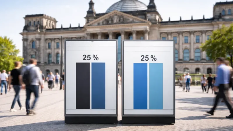 25 zu 25: Koalitionsdruck steigt