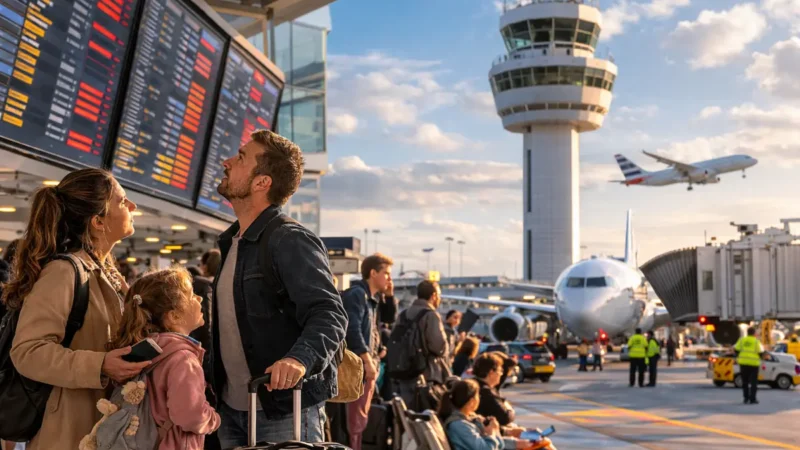 4 Flughäfen gestoppt, Hunderte Flüge betroffen