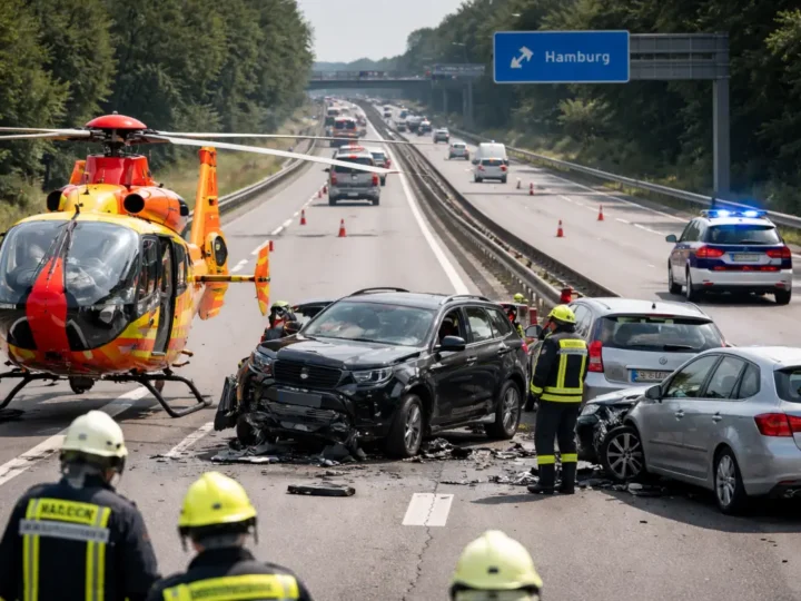 A7 bei Walsrode stundenlang dicht