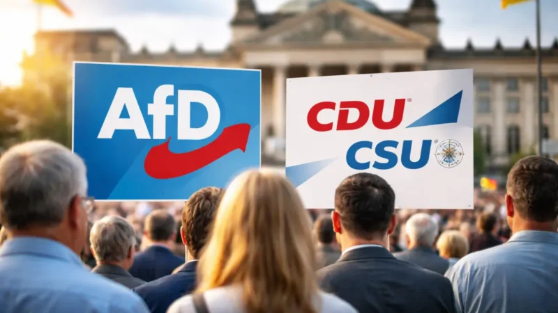 AfD vorn, Druck auf Schwarz-Rot wächst