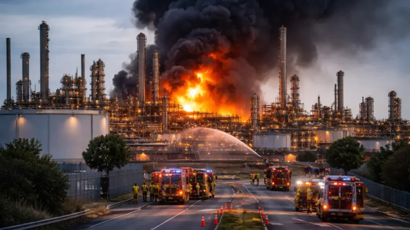 Raffineriebrand setzt Australiens Sprit unter Druck