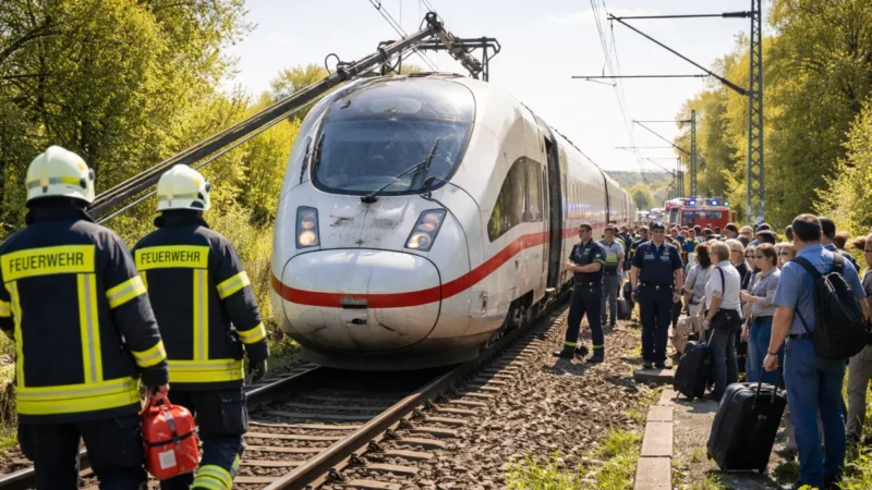 Oberleitung stoppt ICE mit 550 Reisenden