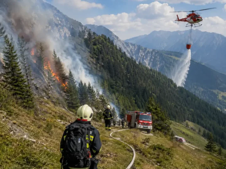 Waldbrand bedroht Lesachtal