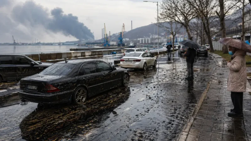 Ölregen belastet Tuapse