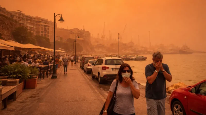 Kreta im roten Staub, Flüge betroffen