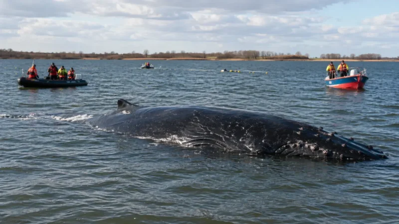 Wal Timmy: Rettung vor Poel stockt