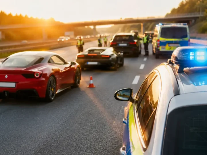A4-Rennen: Fünf Sportwagen weg