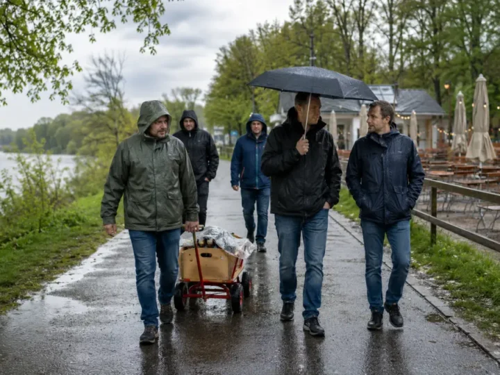 Vatertag fällt vielerorts ins Wasser