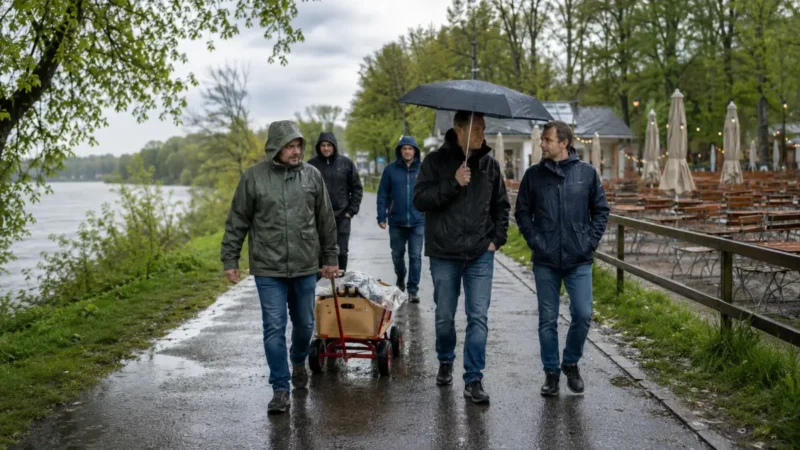 Vatertag fällt vielerorts ins Wasser