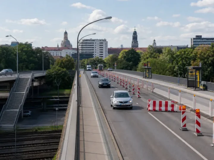 Dresdner Brücke wird für Lkw gesperrt