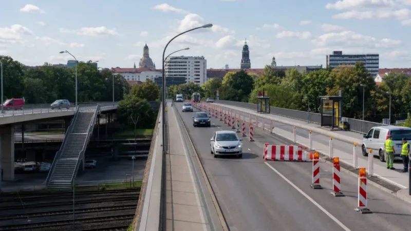 Dresdner Brücke wird für Lkw gesperrt