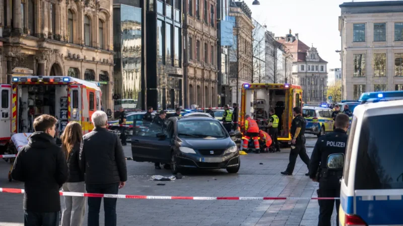 Leipzig nach tödlicher Fahrt unter Schock