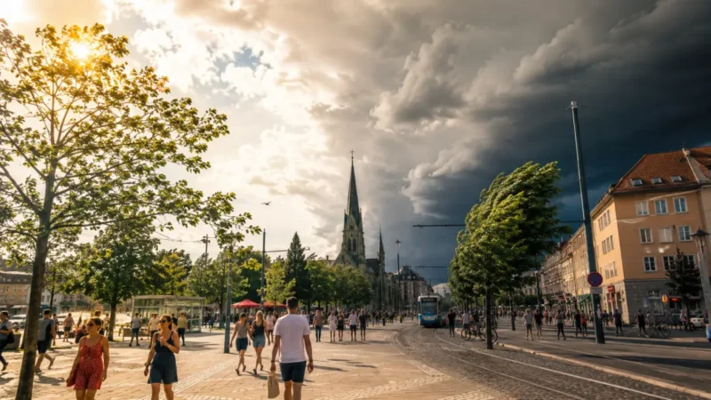 Hitze kippt in Gewitterlage