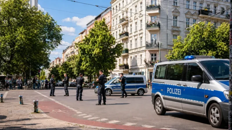 Mann greift Polizisten in Berlin an